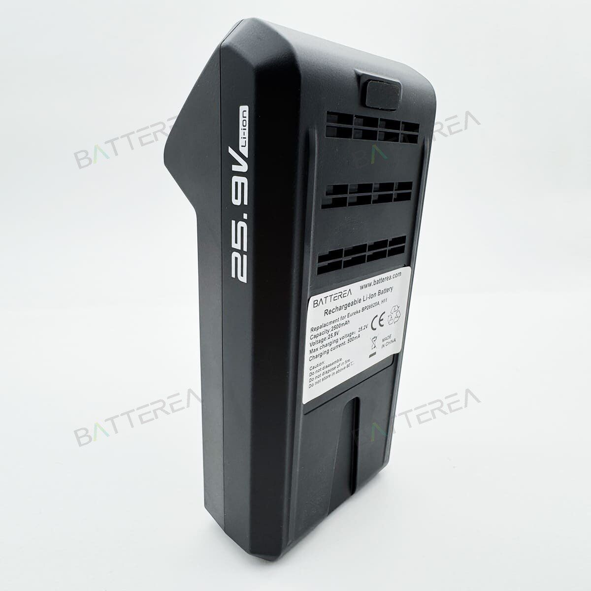 25.9v 2500mah battery replacement for eureka h11 handheld cordless vacuum c h11 bp28825a left