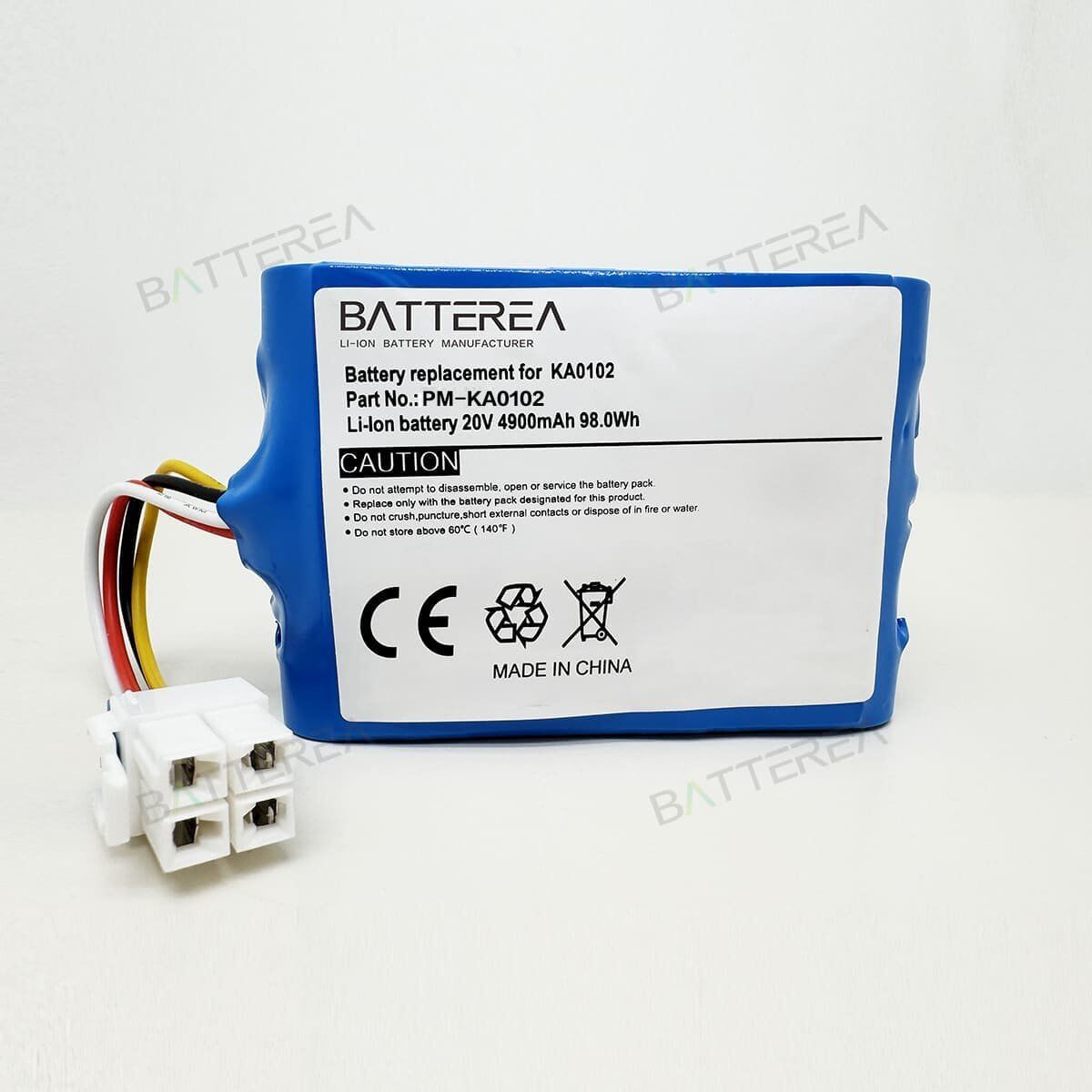 20V 4900mAh Battery Replacement for Kress 59000257 59000300 KA0101 KA0102 KA0103, for KR110 KR111