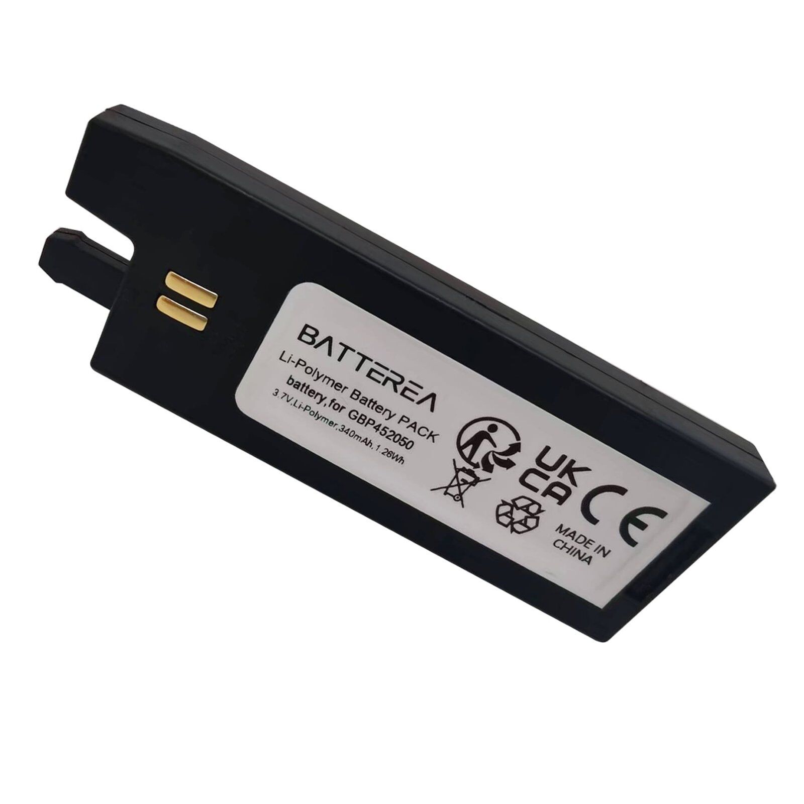 Auto-Tuner battery replacement for Gibson G-Force System, replaces GBP452050, 3.7V, 340mAh