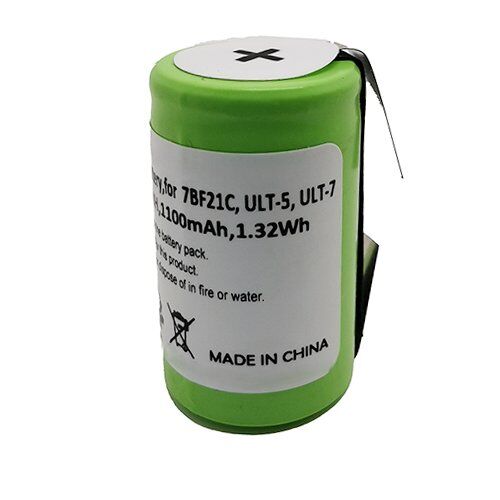 battery for braun 2500, 2501, 2505, 2515, 3000, 3510, 3512, 3525, replaces 7bf21c, ult 5, ult 7, ult 9, ni mh, 1.2v, 1100mah 1