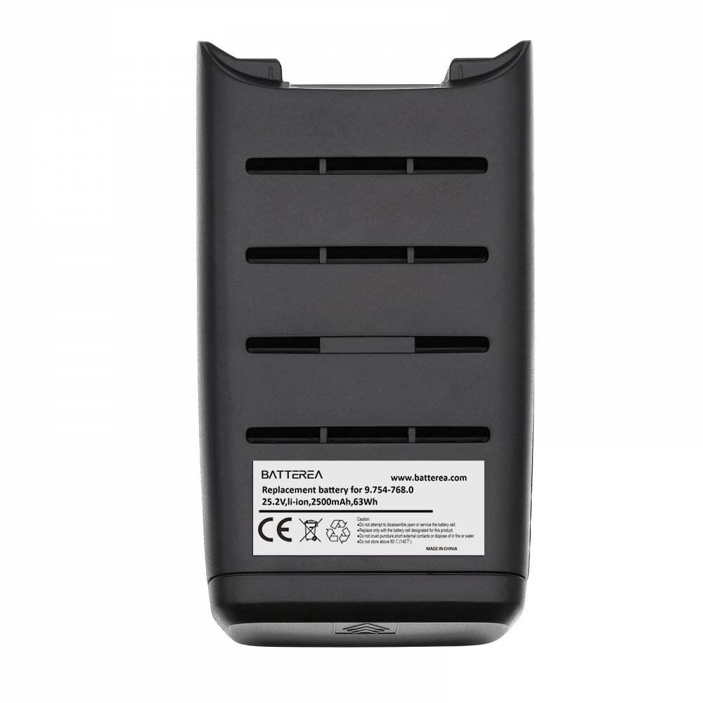 wholesale vacuum cleaner replacement battery compatible with karcher 9.754 768.0, 25.2v,2500 mah,li ion 63wh
