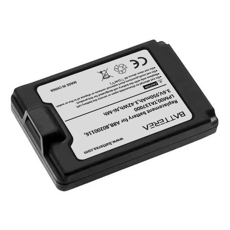 wholesale replacement battery compatible with autec a8b, replaces 80200116, ta1370 00,r0batt00e13a0, 3.6v,950mah,3.42wh,ni mh