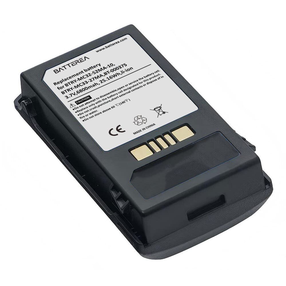 barcode scanner battery for zebra mc3200, mc32n0, mc32n0 s,replaces btry mc32 52ma 10, btry mc33 27ma,3.7v,6800mah, 25.16wh,li ion