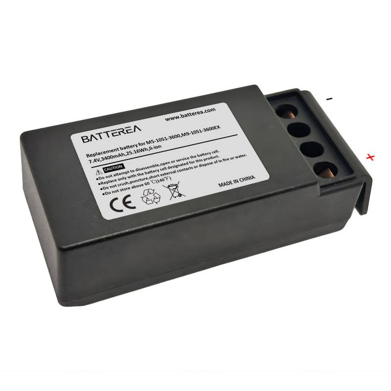 wholesale replacement battery for cavotec m5 1051 3600,m9 1051 3600 ex, 7.4v,3400mah,25.16wh,li ion